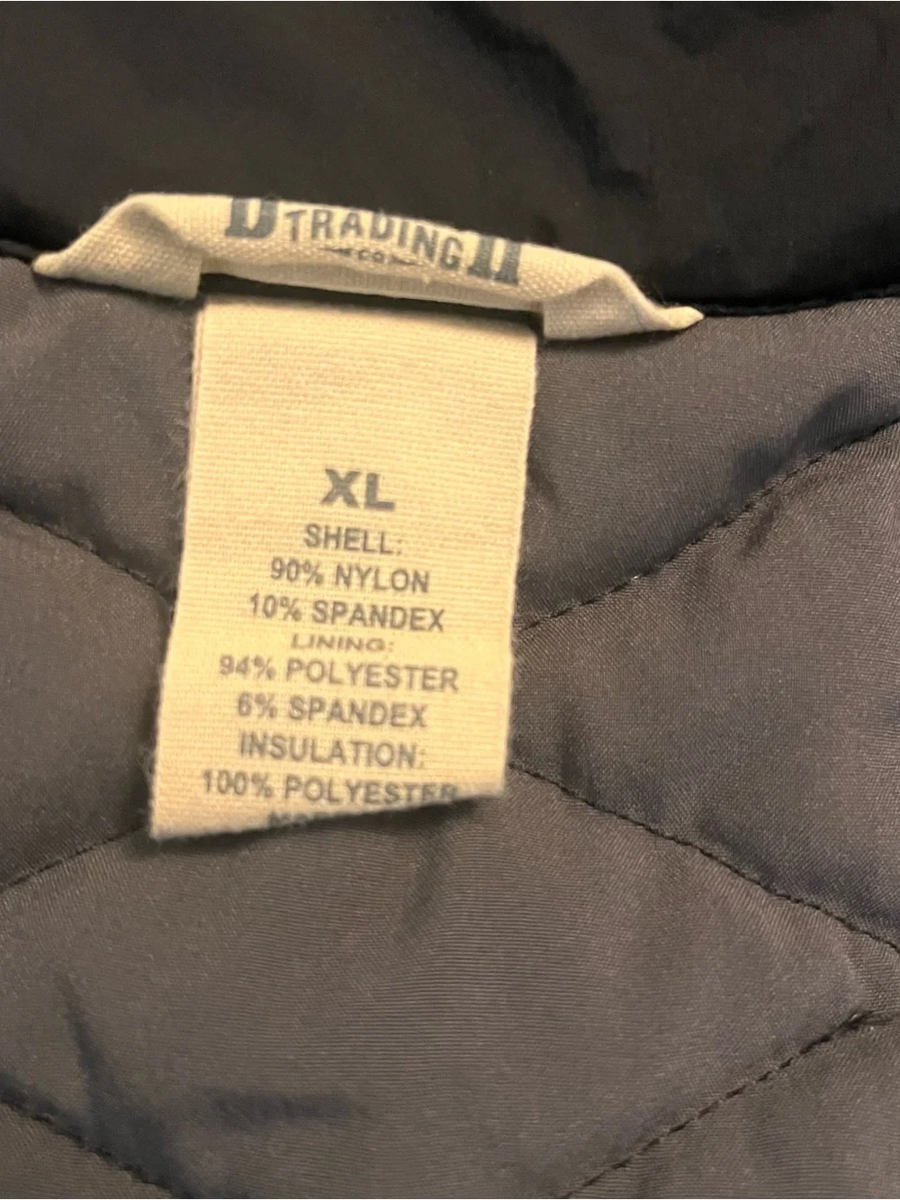 Duluth Trading II Womens Black Quilted Full Zip Vest inner outer Pockets XL fall